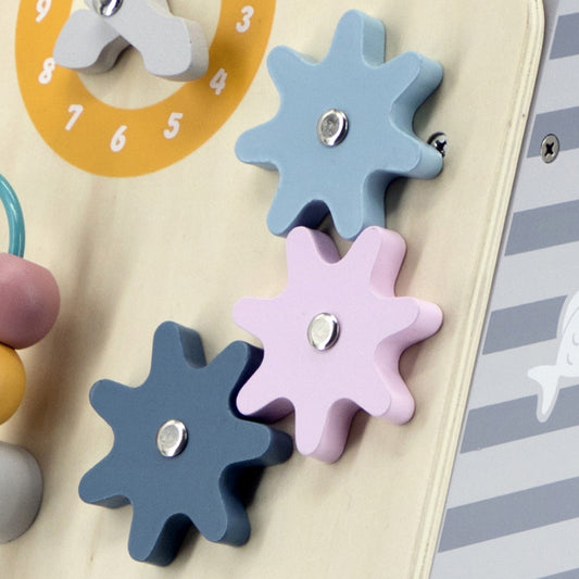 Antemergator gri cu activitati tip Montessori, PolarB, Viga - Imagine 3