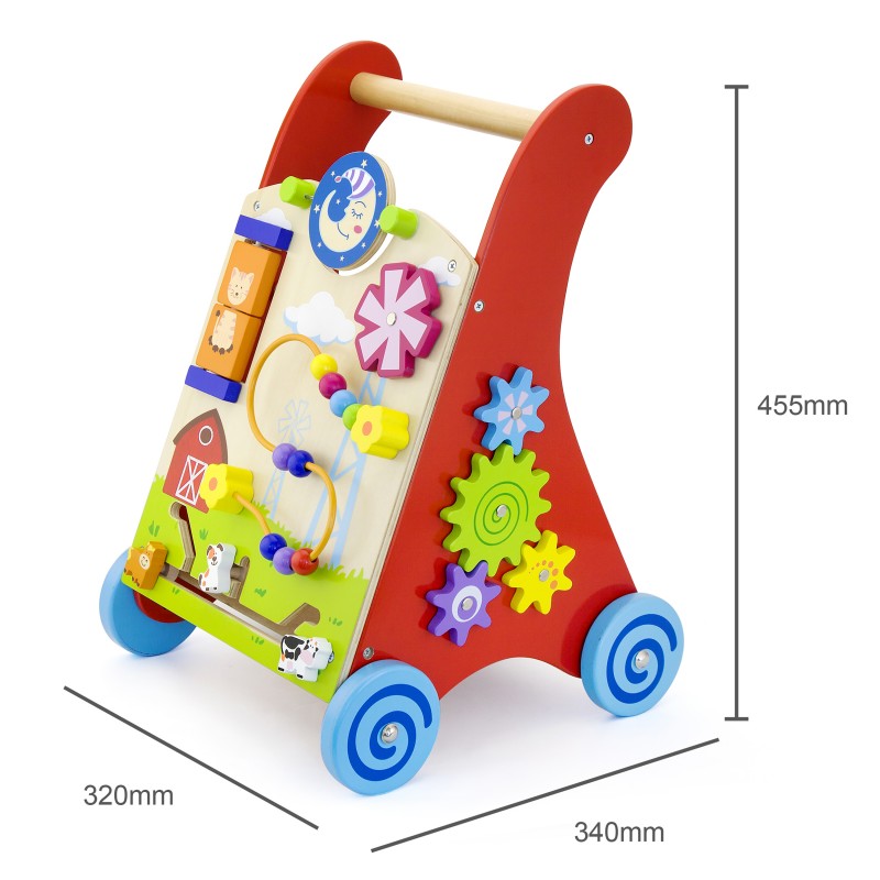 Antemergator rosu cu activitati tip Montessori