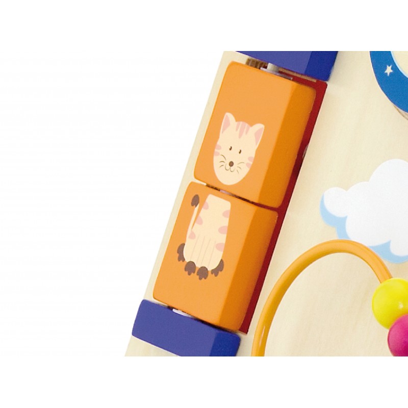 Antemergator rosu cu activitati tip Montessori