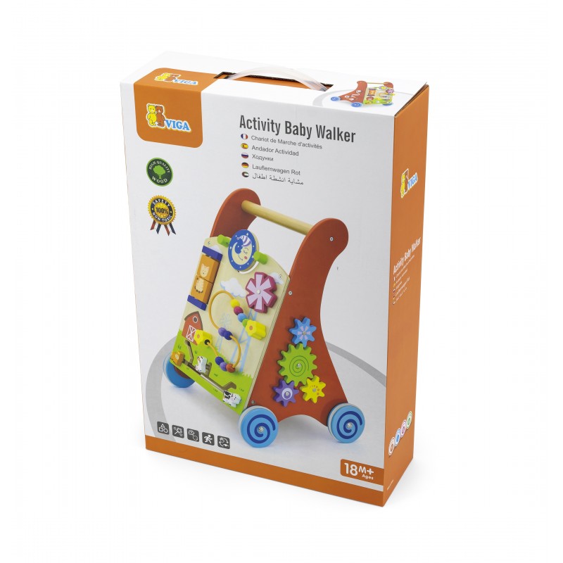 Antemergator rosu cu activitati tip Montessori