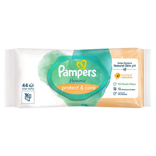 Pampers Harmonie Calendula servetele umede - 1 pachet / 44 buc [ps:601cd432-1130-4f50-ba51-6d1597db0e10]