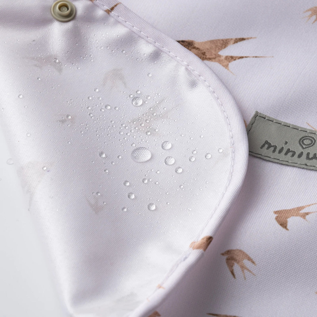 Baveta bebelusi 2 in 1 Miniware Catch & Cover, Prickly Pear