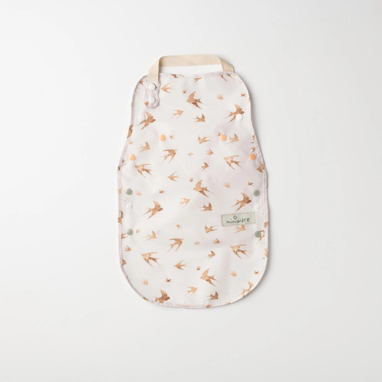 Baveta bebelusi 2 in 1 Miniware Catch & Cover, Prickly Pear