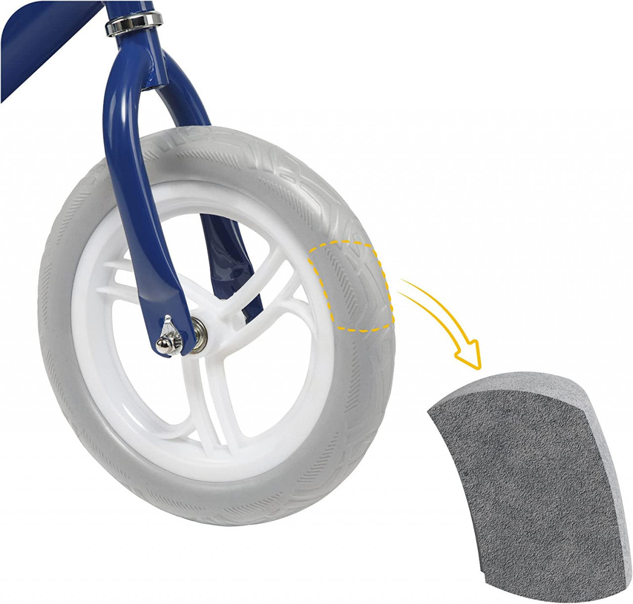 Bicicleta fara pedale Nils, Skiddou, Denim, Bleumarin