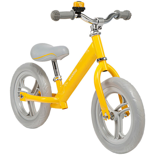 Bicicleta fara pedale Nils, Skiddou, Galben - Imagine 2