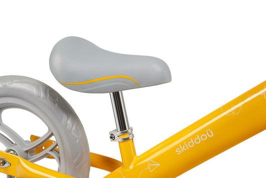 Bicicleta fara pedale Nils, Skiddou, Galben - Imagine 5