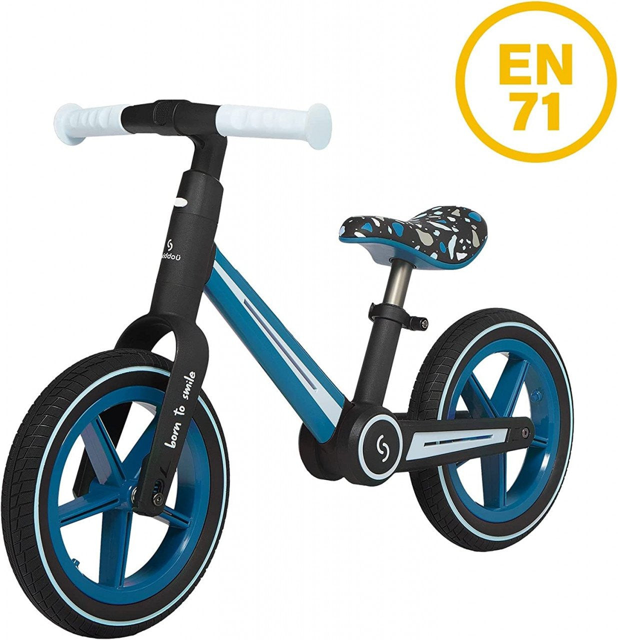Bicicleta pliabila fara pedale Skiddou Ronny, Denim, Albastru