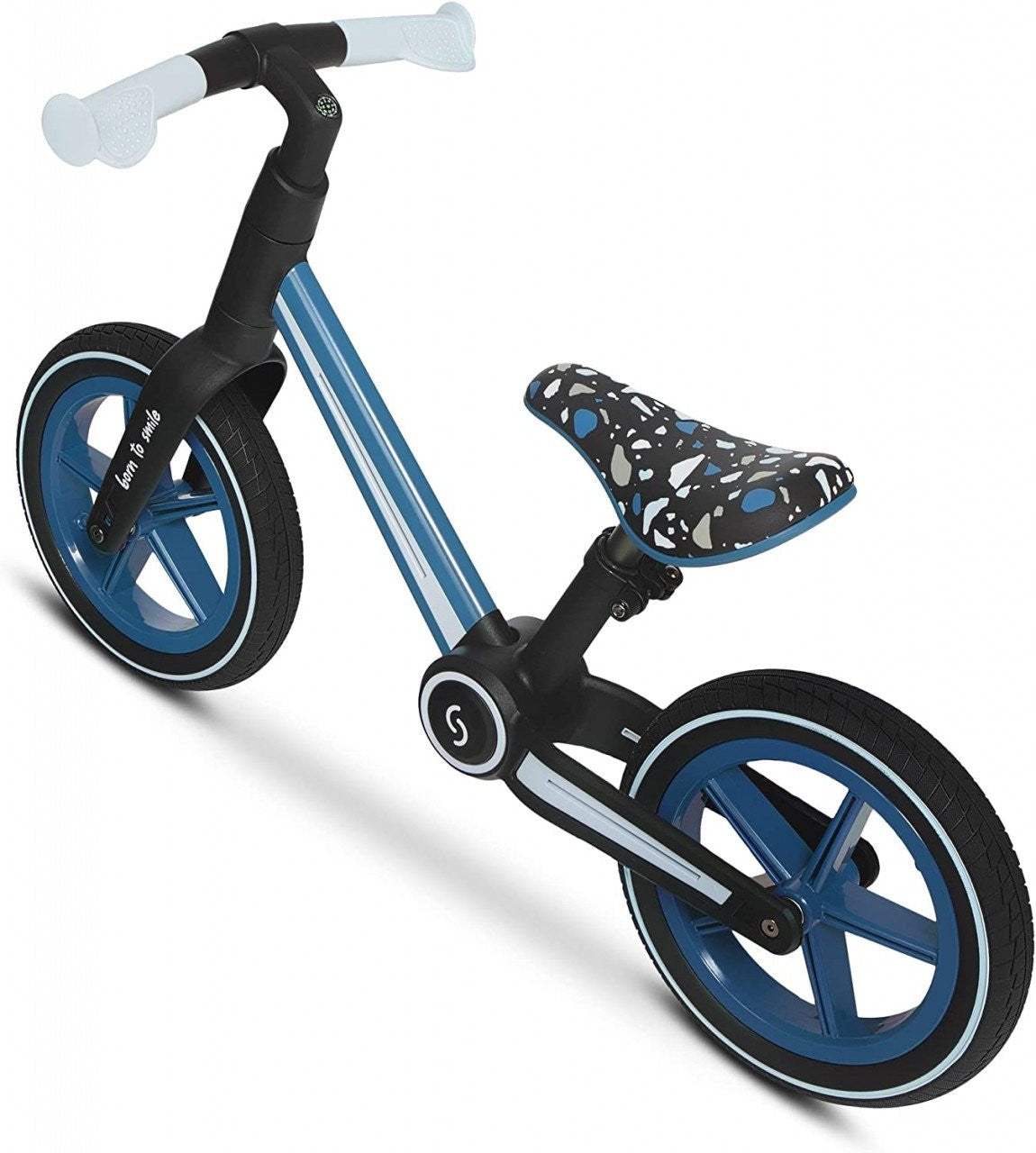 Bicicleta pliabila fara pedale Skiddou Ronny, Denim, Albastru