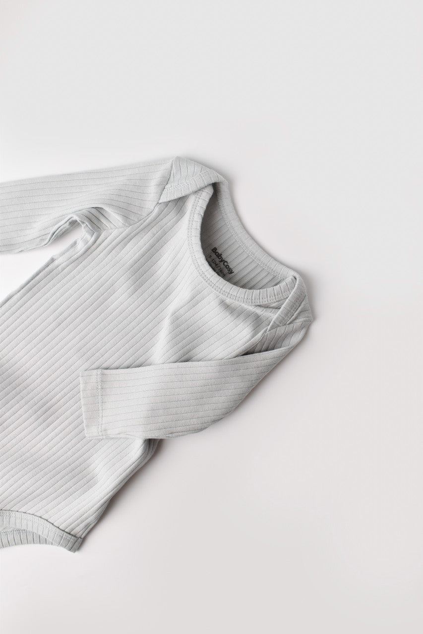 Body Bebe Unisex cu maneca lunga din 95% bumbac organic cu 5% elastan - , BabyCosy