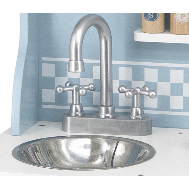 Bucatarie albastra din lemn cu accesorii, PolarB, Viga