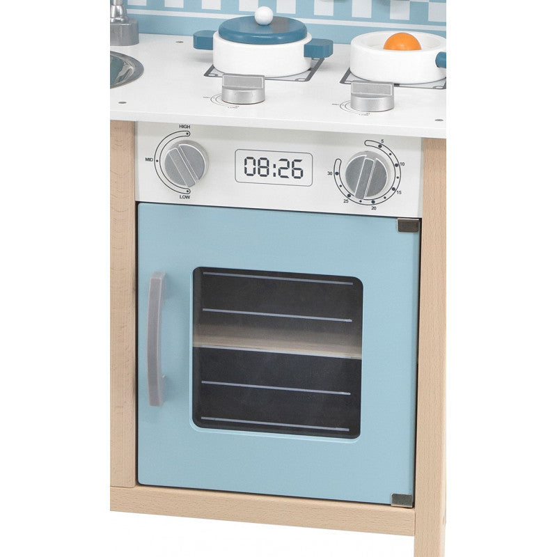 Bucatarie albastra din lemn cu accesorii, PolarB, Viga - Imagine 6