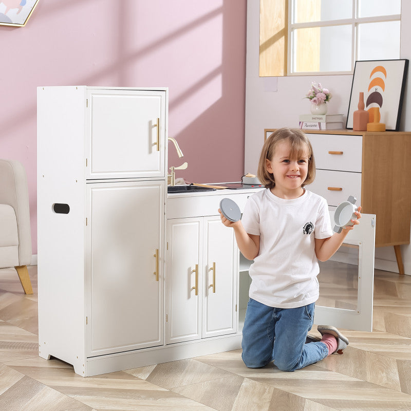 Bucatarie moderna alb clasic cu lumini si sunete, PolarB Viga