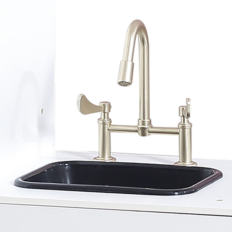 Bucatarie moderna alb clasic cu lumini si sunete, PolarB Viga