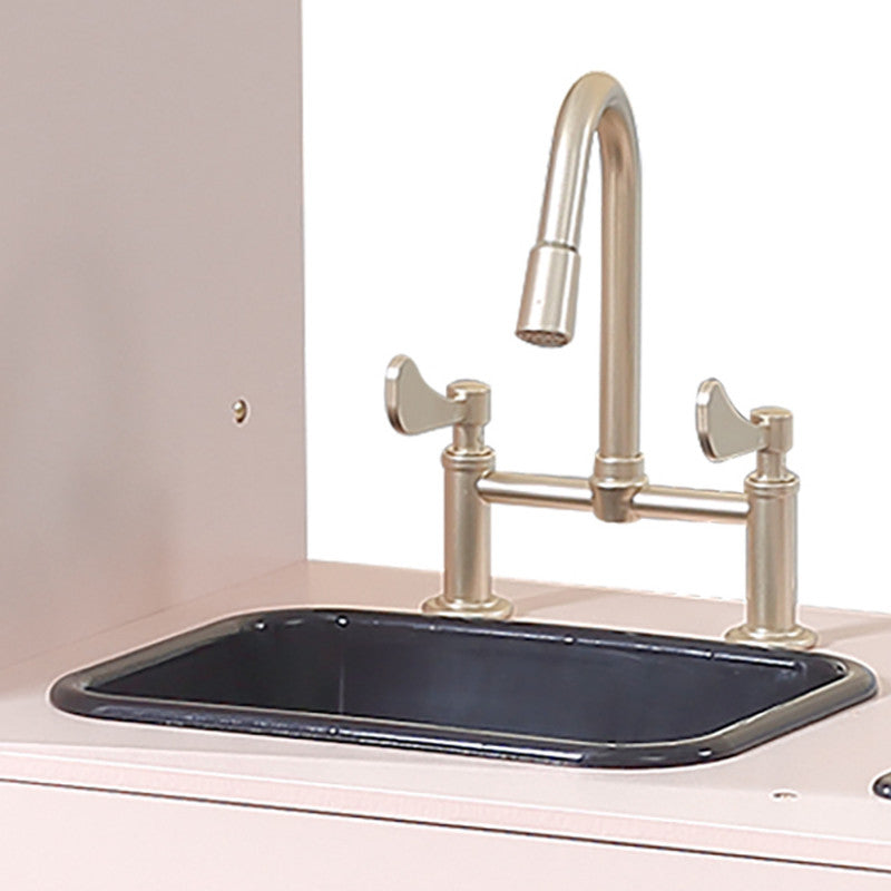 Bucatarie moderna roz pudrat cu lumini si sunete, PolarB Viga