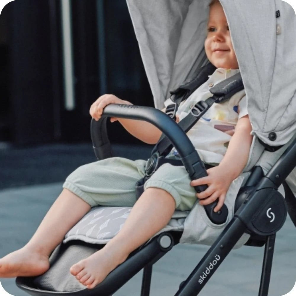 Carucior 2 in 1 Skiddou Moss Normandic Dream, Gri