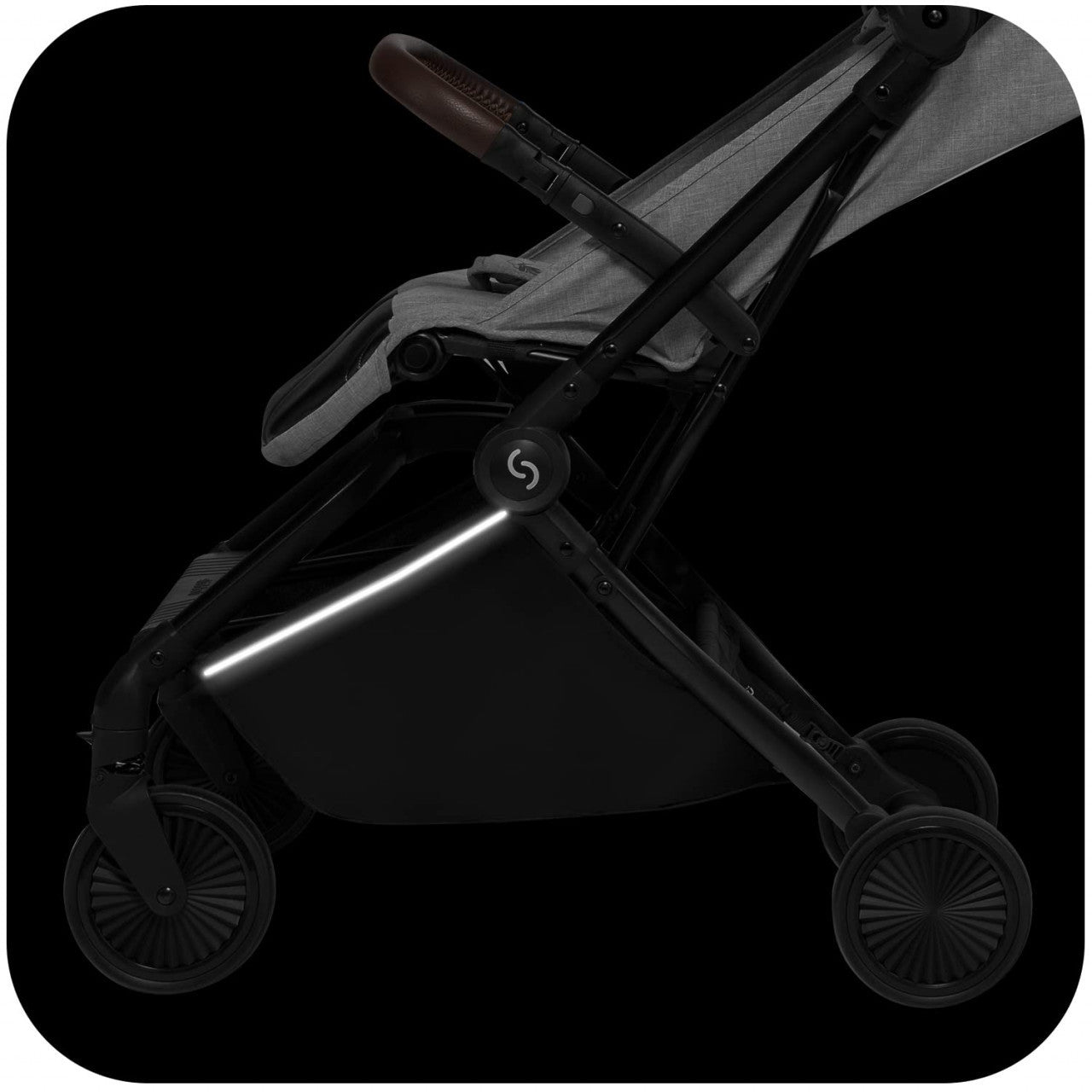 Carucior sport pliabil avion Skiddou Espoo Normandic Dream, ultracompact pentru calatorii, Gri