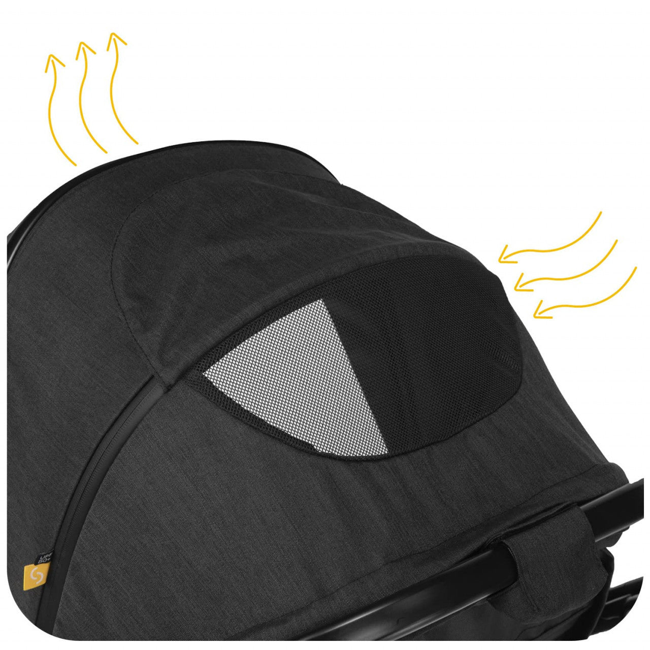 Carucior transformabil 2 in 1 Skiddou Nasjo Onyx, Negru