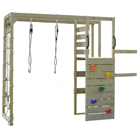 Casuta Summer Adventure House cu loc pentru nisip, tobogan, leagan dublu, modul sport, Wendi Toys - Imagine 2