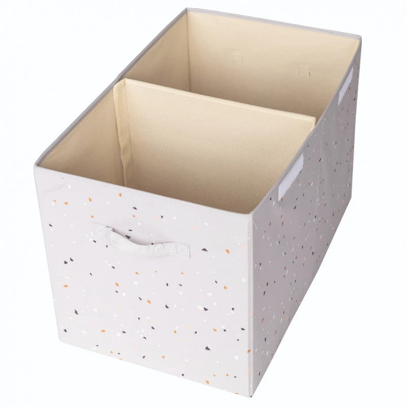 Cufar pliabil pentru camera copiilor, material reciclat Terrazo grey, 3 Sprouts - Imagine 3