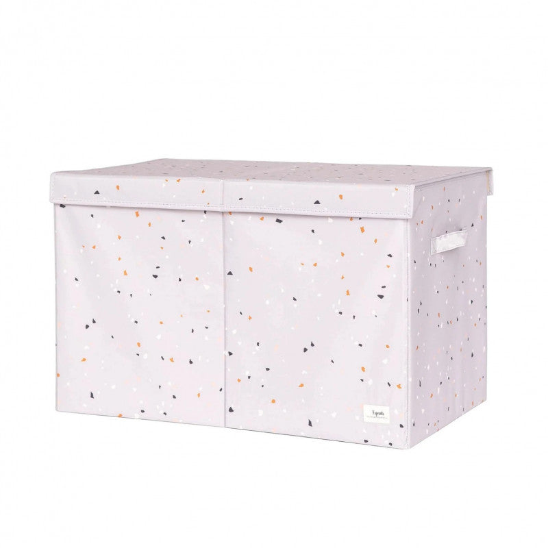 Cufar pliabil pentru camera copiilor, material reciclat Terrazo grey, 3 Sprouts - Imagine 2