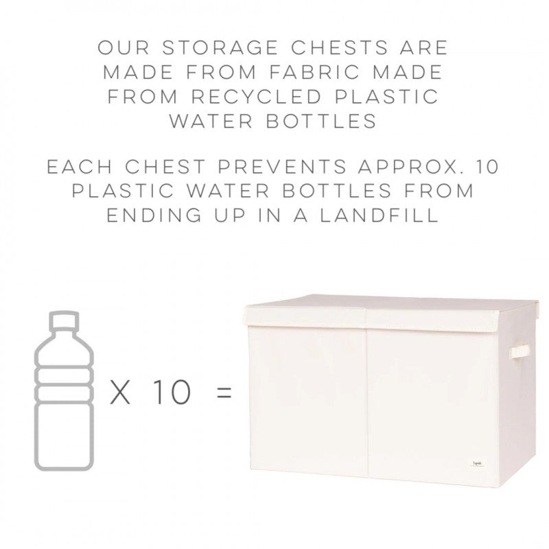 Cufar pliabil pentru camera copiilor, material reciclat Terrazzo Cream, 3 Sprouts