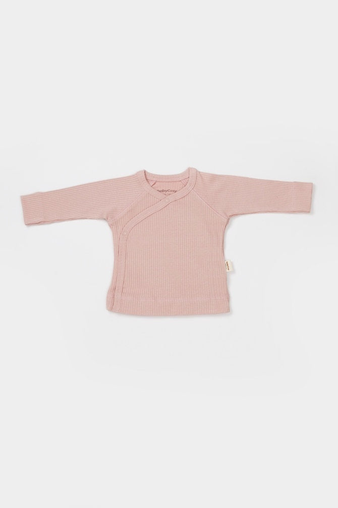 Cutie 4 piese pentru nou nascut - 100% bumbac organic - Verde pal, BabyCosy