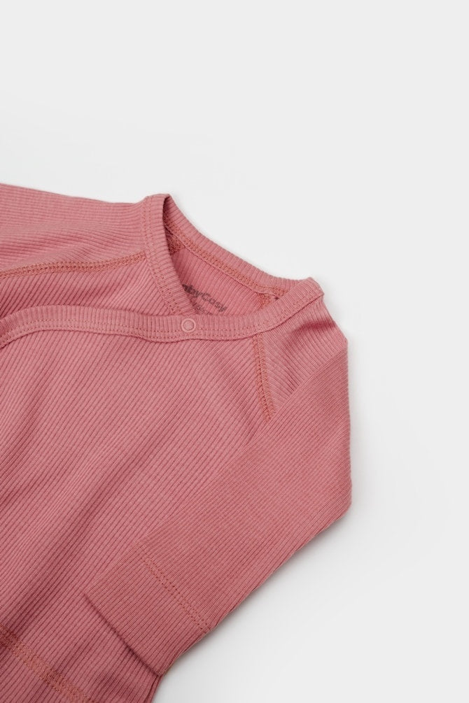 Cutie 4 piese pentru nou nascut - 100% bumbac organic - Verde pal, BabyCosy