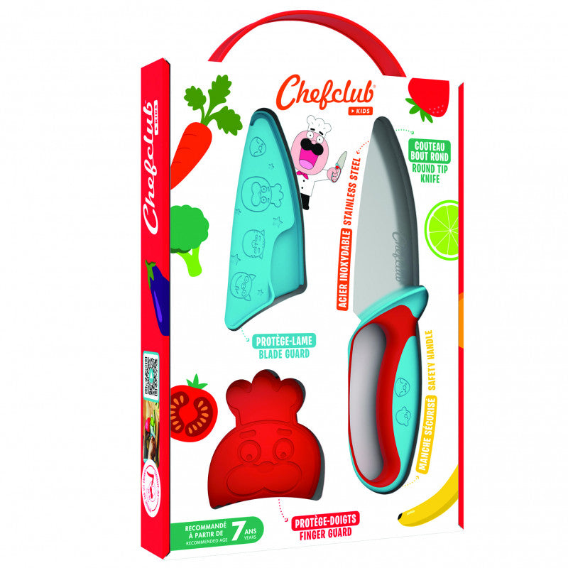Kit Cutit de Bucatar pentru Copii, Albastru si Rosu, Chefclub Kids - Imagine 4