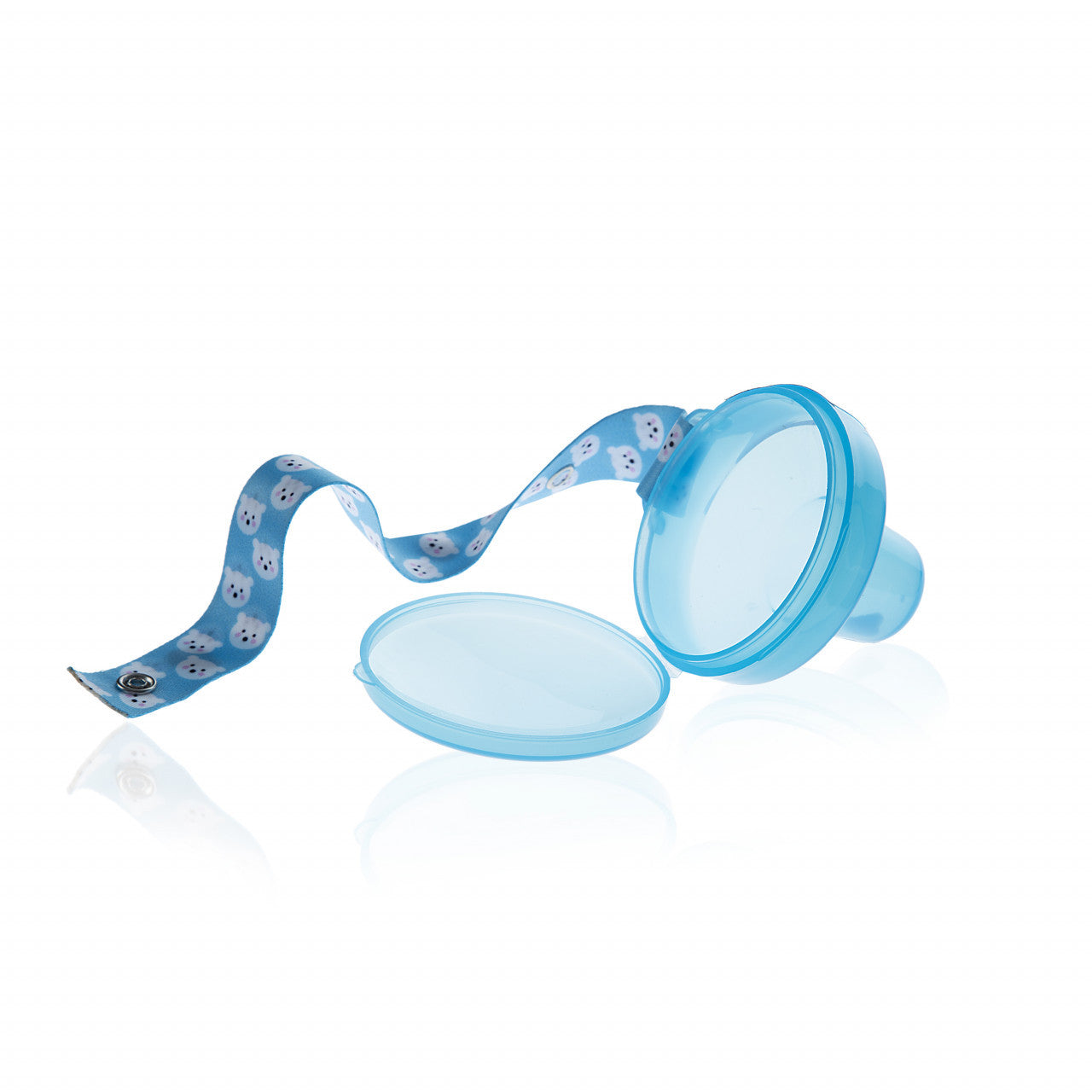 Cutiuta pentru suzeta cu lantisor BabyJem