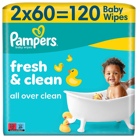 Pampers Fresh Clean servetele umede - 1 pachet / 120 buc [ps:f316ae97-95b5-4e50-95d7-80e86ace1137]