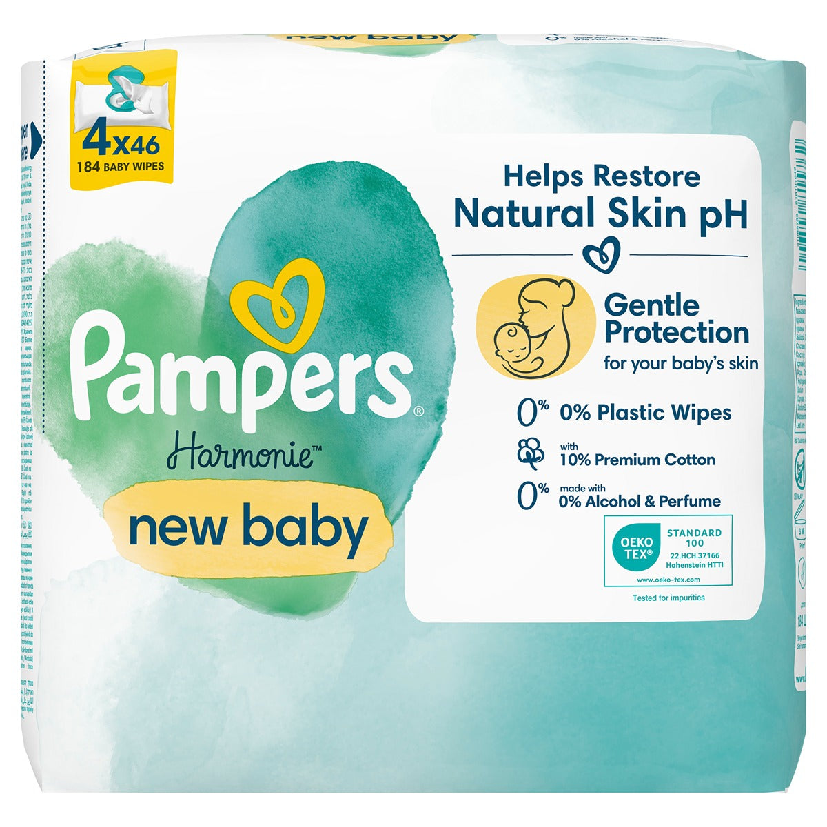 Pampers Harmonie Aloe servetele umede - 4 pachete / 184 buc [ps:eaa59ce6-48c2-4f78-bb72-87f71743548d]