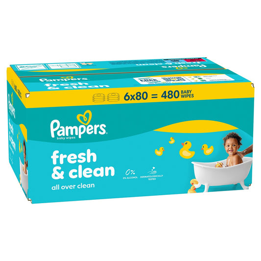 Pampers Fresh Clean servetele umede - 1 pachet / 480 buc [ps:c81cd2a2-5463-49d9-9139-617ebd715081]