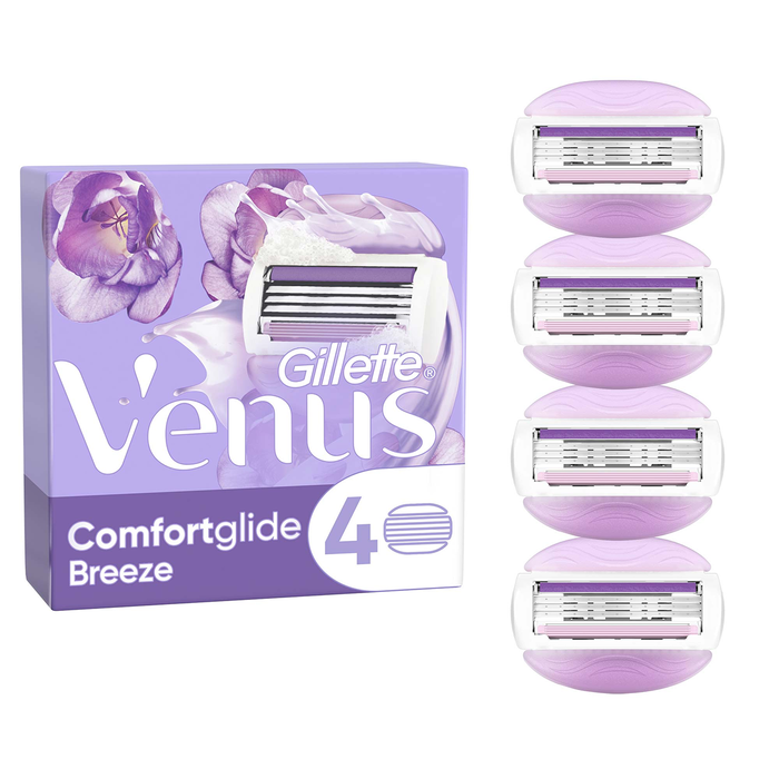 Gillette Venus Comfort Glide Breeze | Rezerve Aparat de Ras | 4 buc