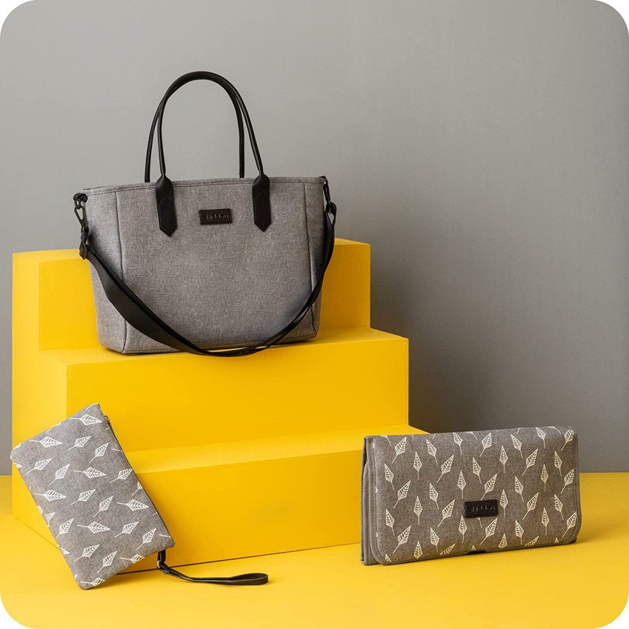 Geanta multifunctionala pentru parinti Skiddou Ingrid, Onyx, Negru - Imagine 6