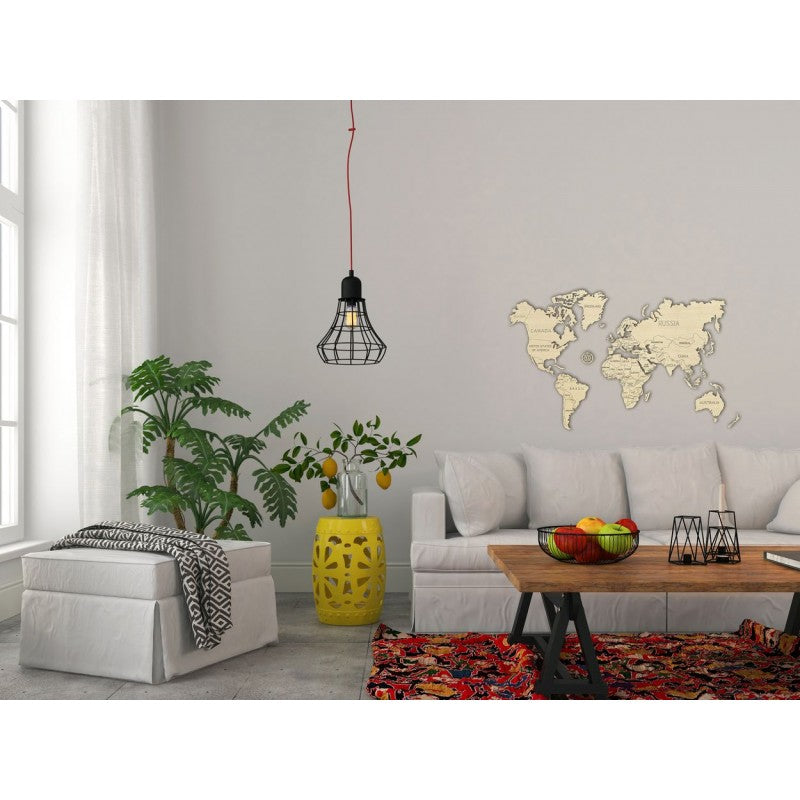 Harta lumii puzzle 3D de perete (L)