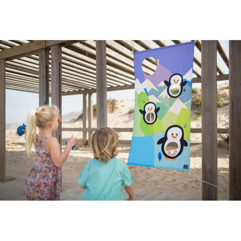 Hraneste pinguinii, joc de aruncare la tinta, BS Toys