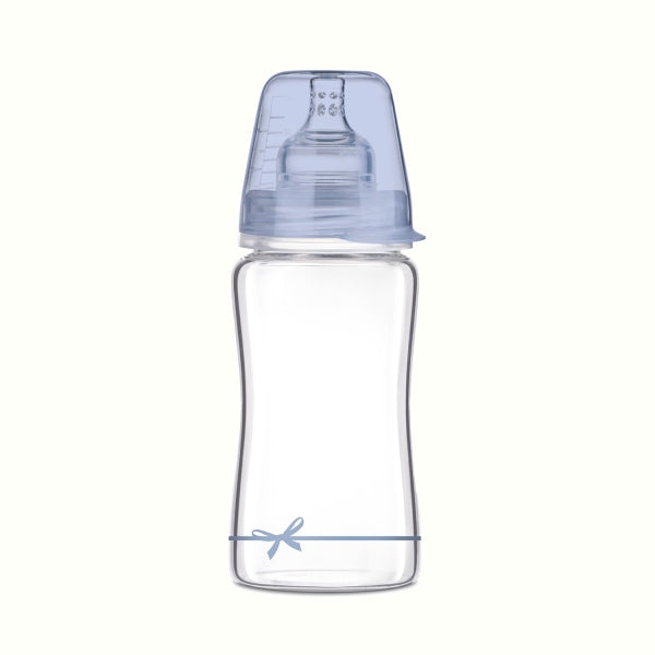 LOVI Biberon sticla DIAMOND GLASS 250 ml Baby Shower baiat Infant.ro