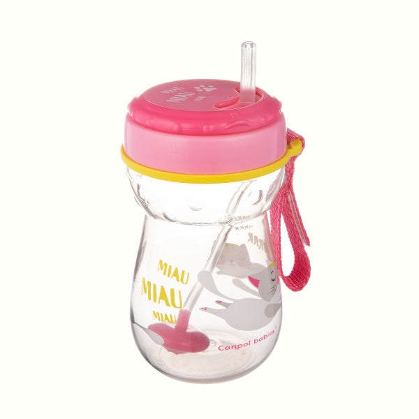 Canpol Babies Cana Sport Cu Pai Si Plutitor Flip-Top 350Ml Pisica - Imagine 2 [ps:f39986ab-427d-41ee-b0c2-f62b420272e1]
