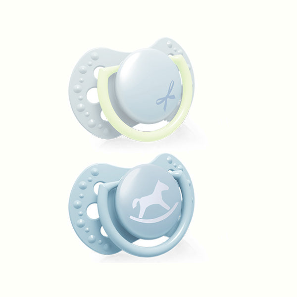 LOVI Suzeta Silicon Dynamic 0-2M 2 Pcs Baby Shower Baiat Infant.ro