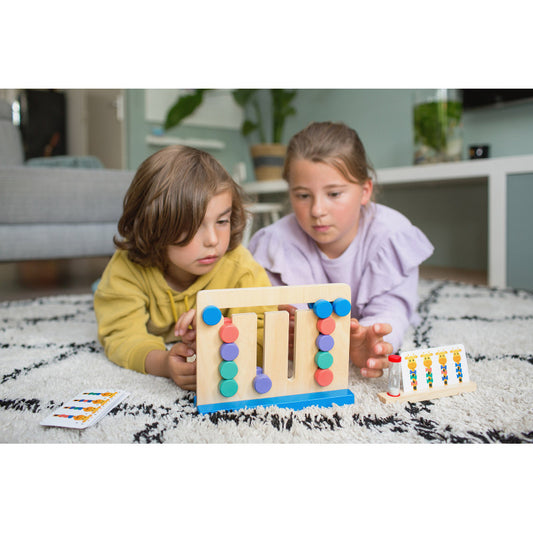 Joc de logica si coordonare Provocarea girafelor, BS Toys - Imagine 2