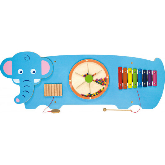 Jucarie de perete cu activitati, Elefant, Viga - Imagine 4