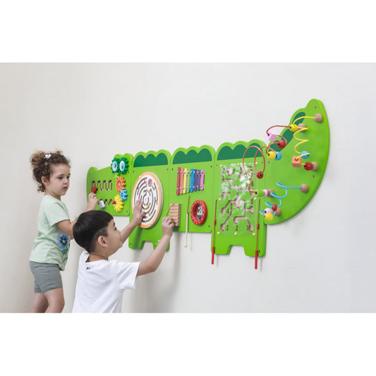Jucarie multifunctionala de perete - crocodil, Viga - Imagine 2
