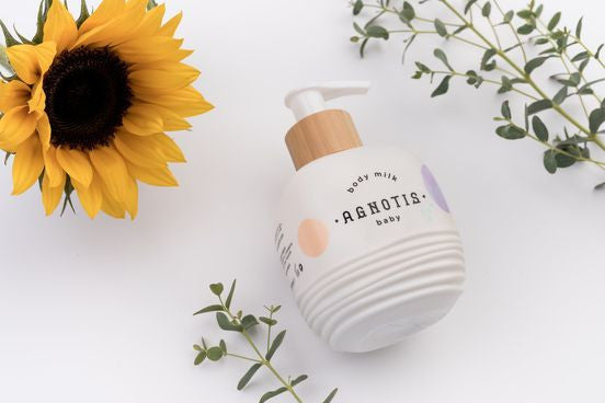 Lapte de corp hipoalergenic pentru bebelusi si copii Agnotis 200 ml