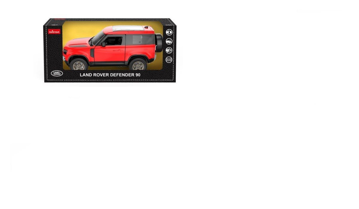 MASINUTA METALICA LAND ROVER DEFENDER 90 ROSU SCARA 1 LA - Roșu [ps:5953f72d-0202-4487-b878-426601cbb231]