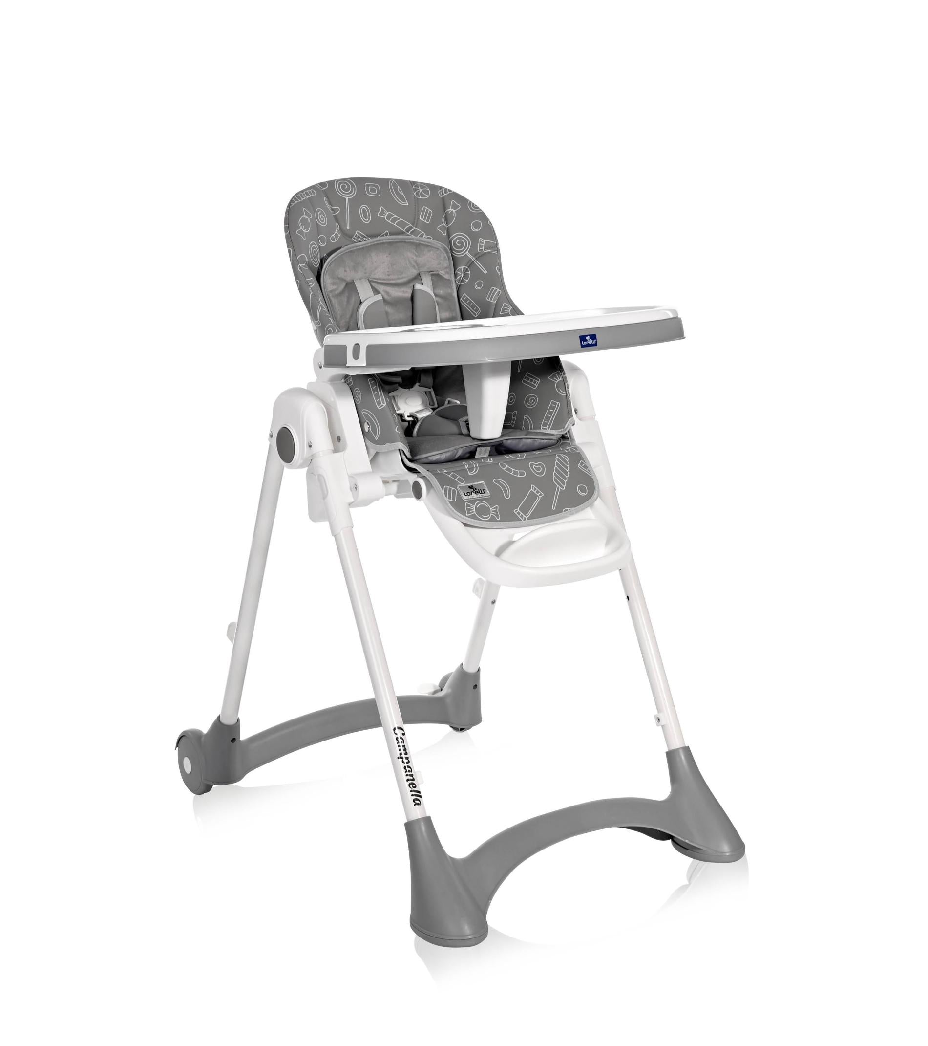Scaun de Masă Lorelli Campanella, 6-36 luni, Grey Candy - Grey Candy [ps:d1a75a03-f87d-43f8-a7e4-8a14b593a8a0]