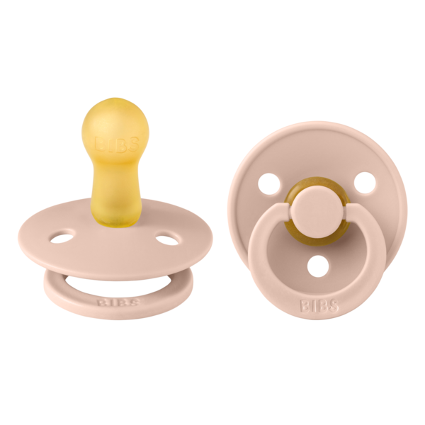 Set 2 Suzete BIBS Colour Latex, Tetina Simetrică, 0 luni - Blush [ps:3006b940-527d-4baa-b6f6-b9386df75879]