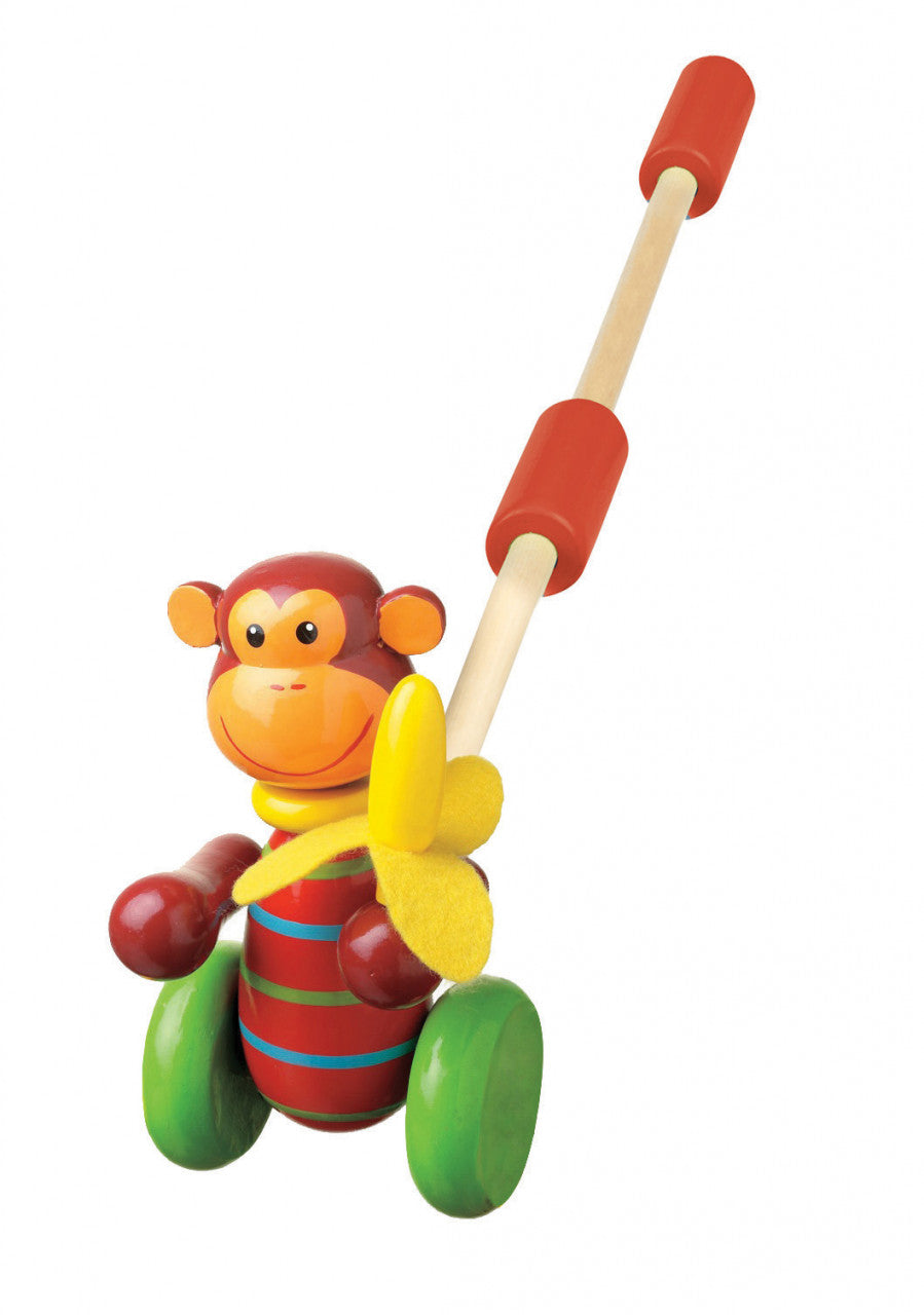Jucarie de impins maimutica, Orange Tree Toys [ps:826fd8f0-9703-4d7c-855a-6fa0d1b5b27d]