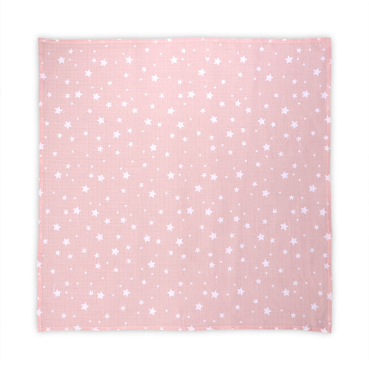 Scutec Pled Muselină Lorelli, 80x80 cm, Rose Floral - Rose with Stars [ps:920336e7-4fff-44d4-b9aa-6428799b840f]