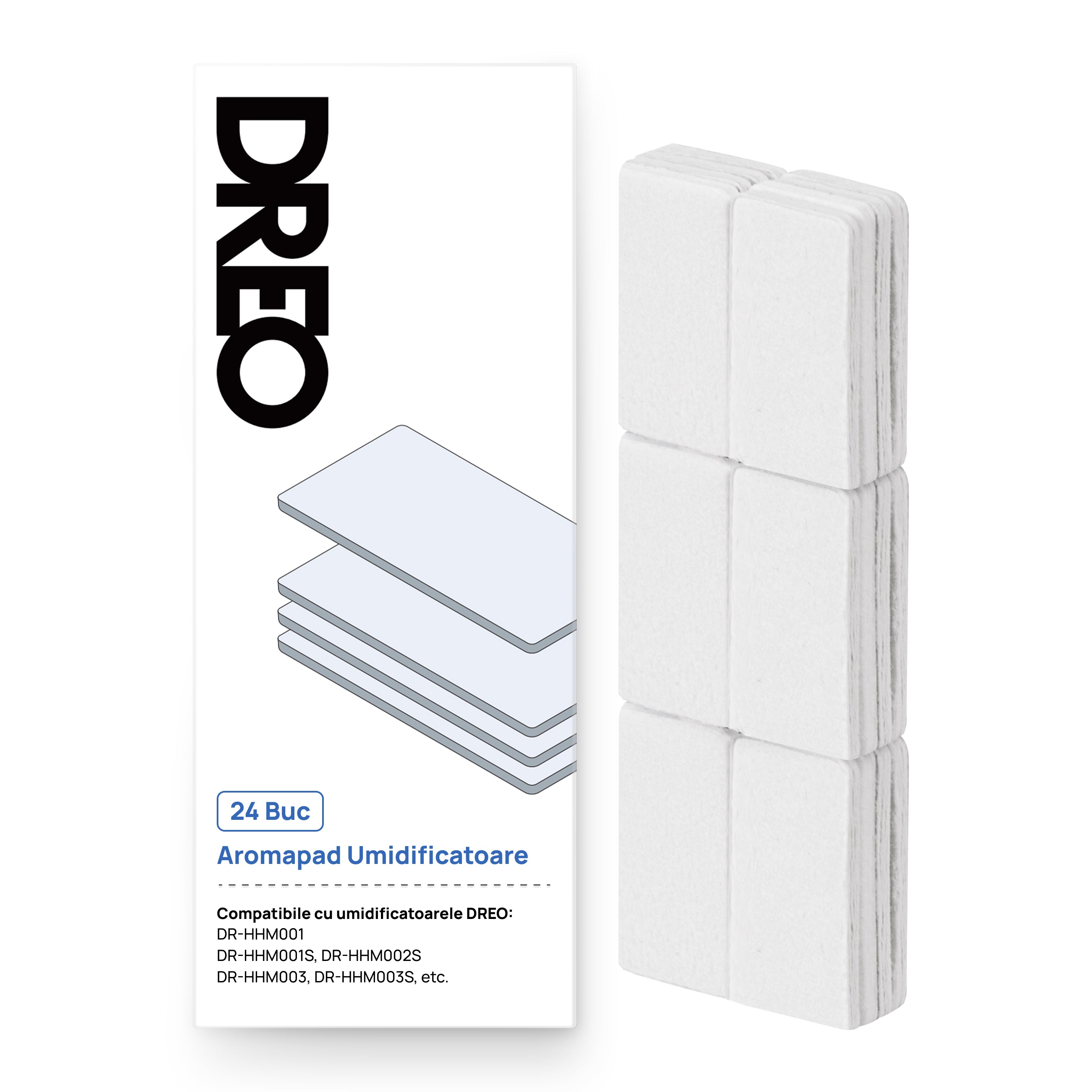 Set 24 Pad-uri Aromaterapie DREO – Compatibile cu Umidificatoarele DR- - Default Title [ps:1aef36e5-f5c4-44db-8d13-7207cf2300de]