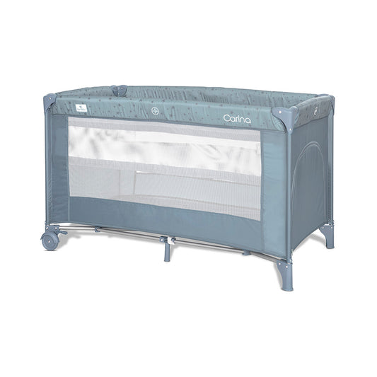 Patut pliabil, Carina, 2 nivele, deschidere laterala cu fermoar, prevazut cu roti cu frana [ps:b163db35-d92c-41a6-b92d-200000cd59ed]